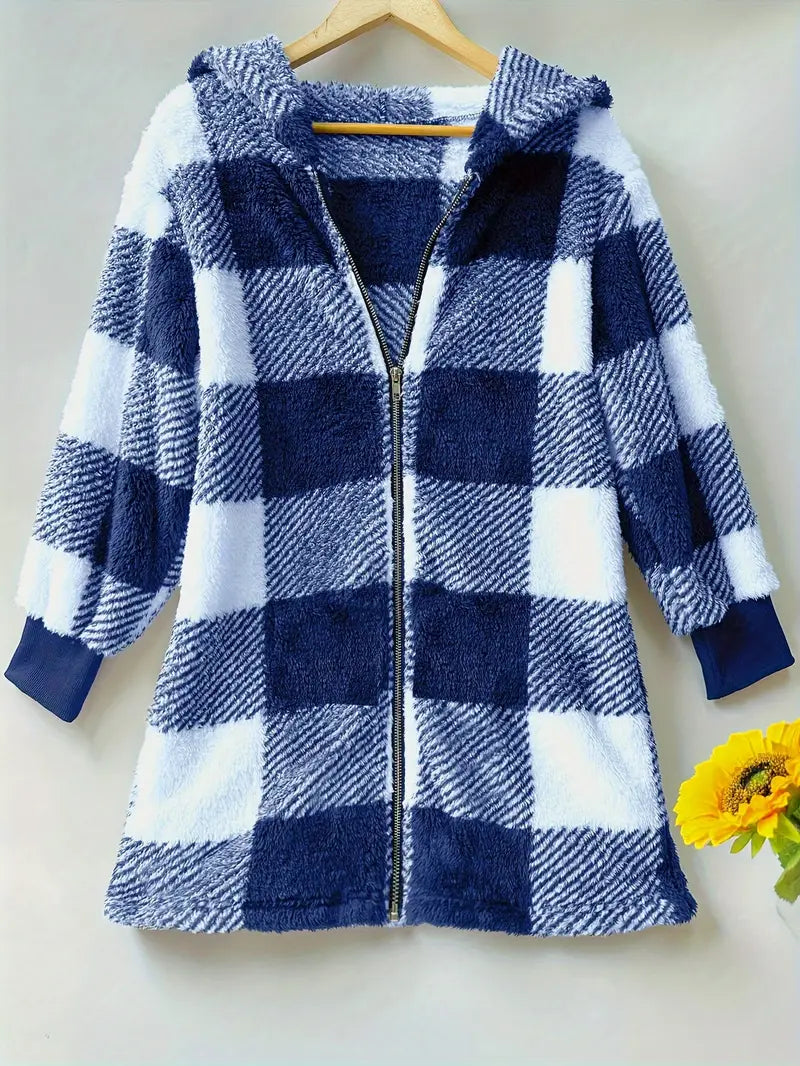 Mary™ Cozy Plaid Jacket