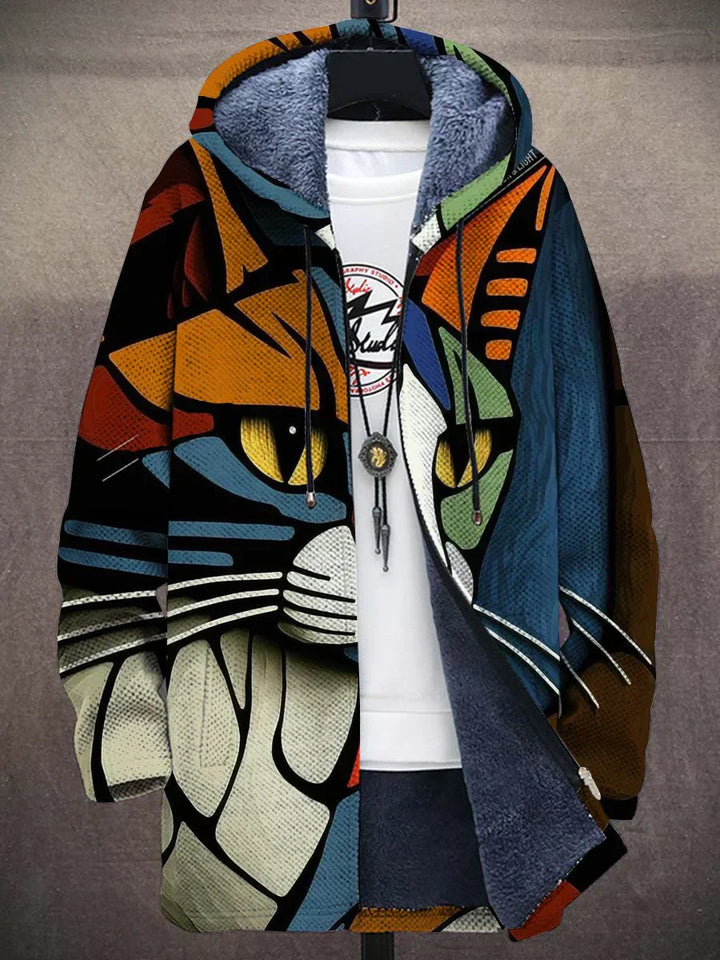 Marilyn | Cozy Cat Print Jacket