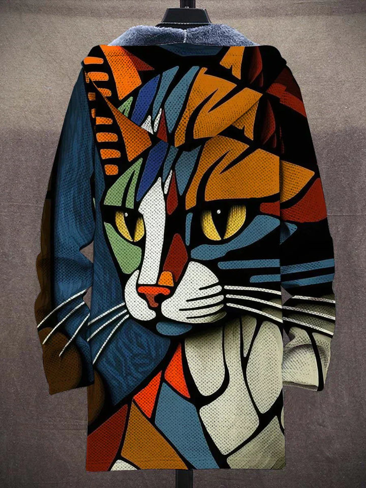 Marilyn | Cozy Cat Print Jacket